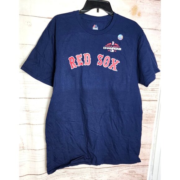 Majestic #50 Mookie Betts Boston Red Sox T-Shirt – Men’s Large 18 World Series - Picture 2 of 13
